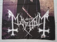 Image 6 of MAYHEM - Euronymous Flag (cloth poster Banner tapestry) Black metal Burzum