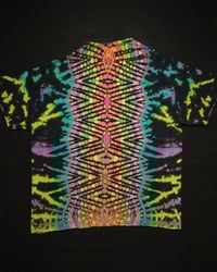 Image 2 of XL Bleach Reversed Mandala, Zig-Zag Honeycomb Spine & Scrunch