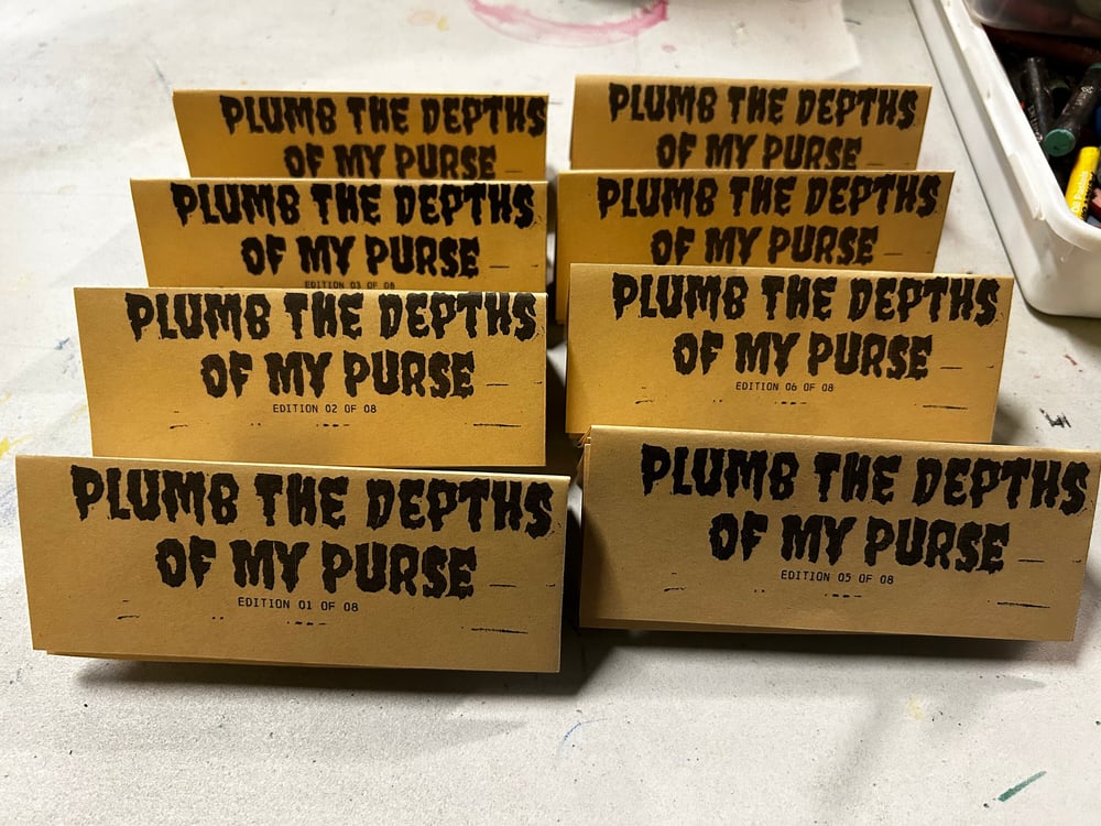 Image of Plumb the Depths of My Purse - Riso Zine