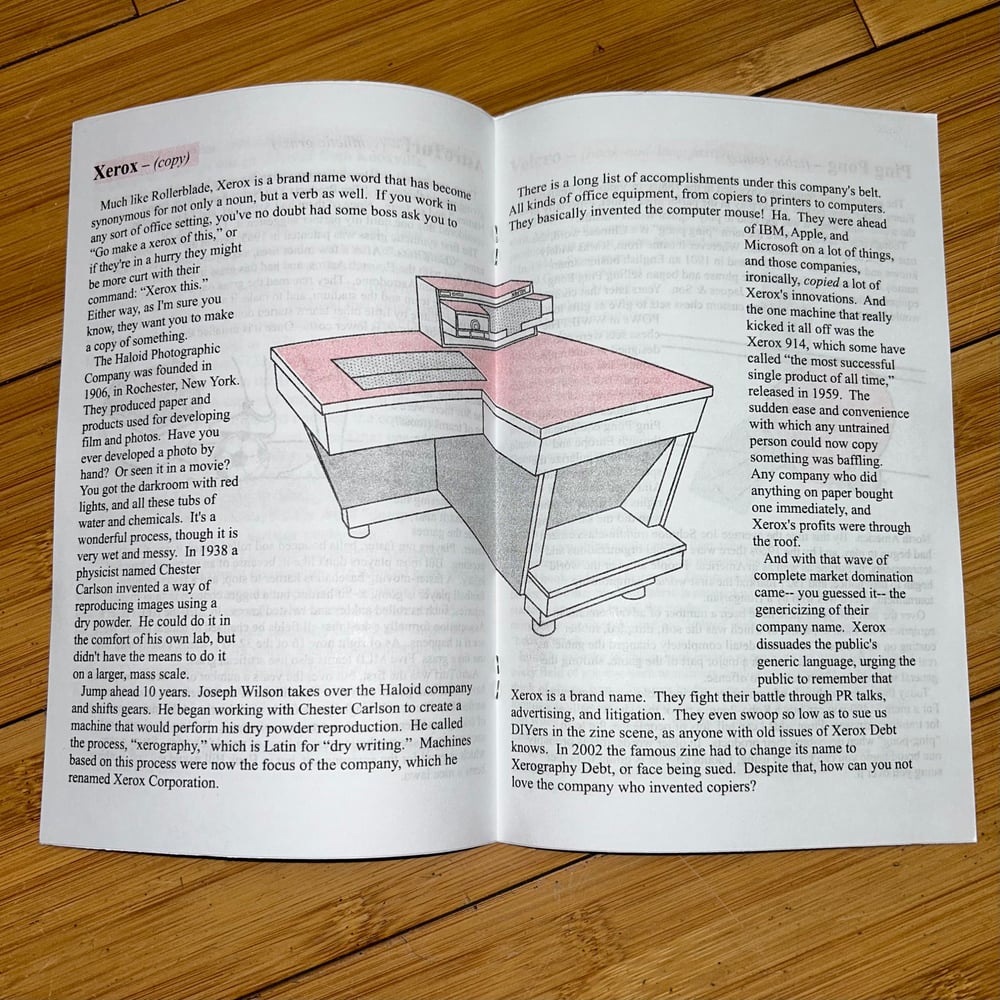 Image of BRAND NAMES: 11 Things You Didn't Know Where Trademarked (Riso Zine)