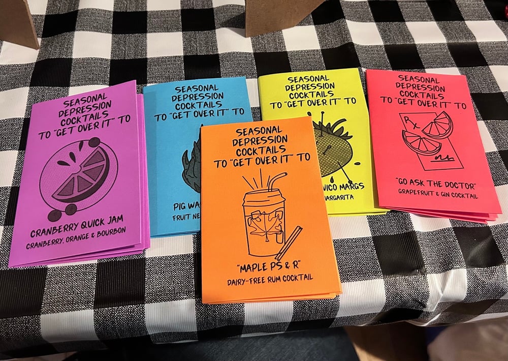 Image of FALL Seasonal Depression Cocktails to 'Get Over It' To Zine