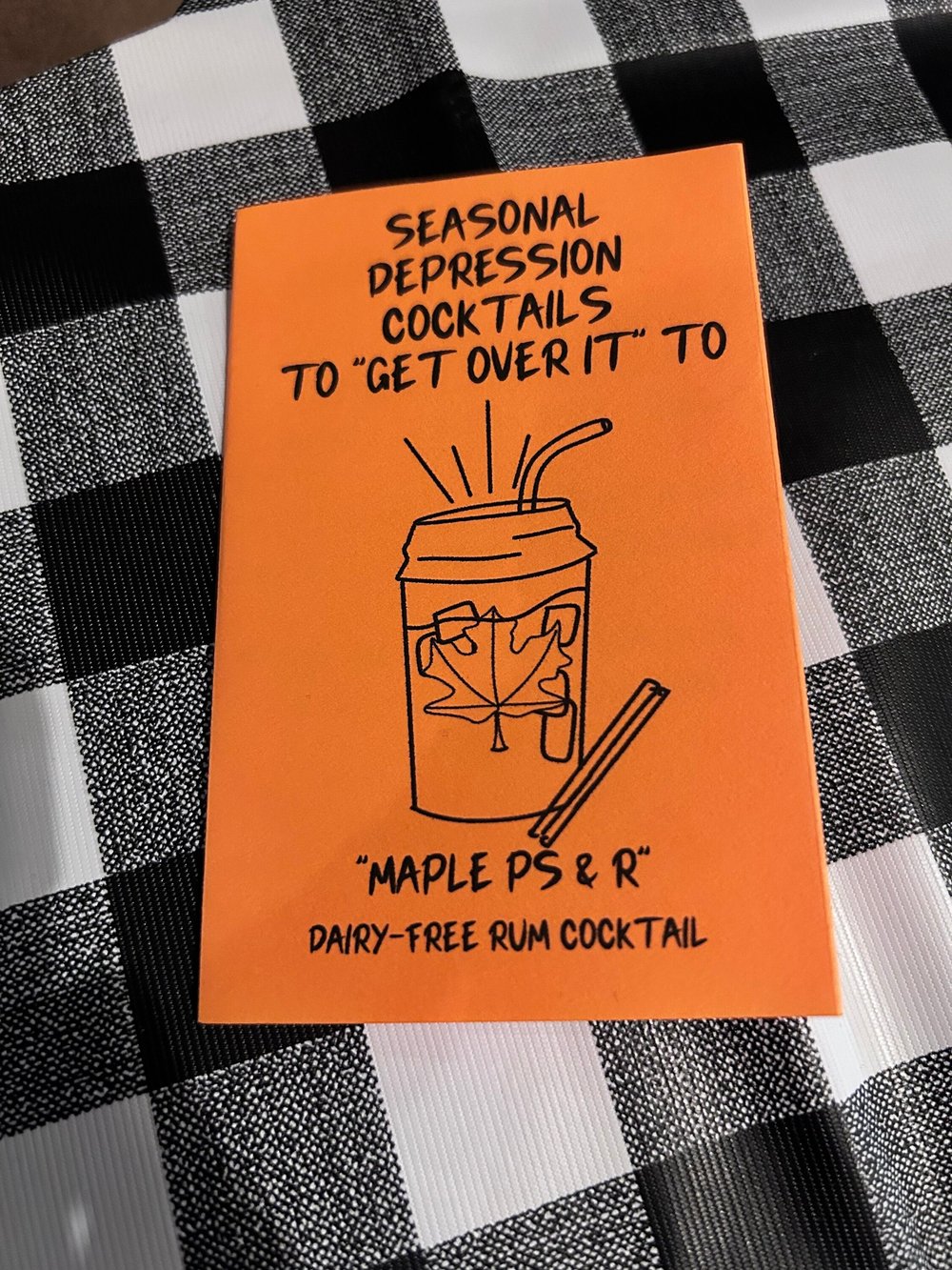 Image of FALL Seasonal Depression Cocktails to 'Get Over It' To Zine