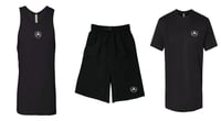 Image 1 of I Am The Throne | Retro | Gym Collection | Tank Top + Shorts + T Shirt Bundle
