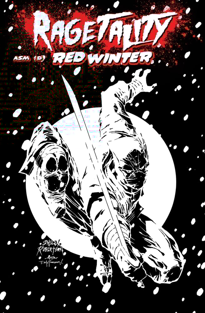 Image of RAGETALITY RED WINTER NINJA FOIL ASM 300 HOMAGE COVER