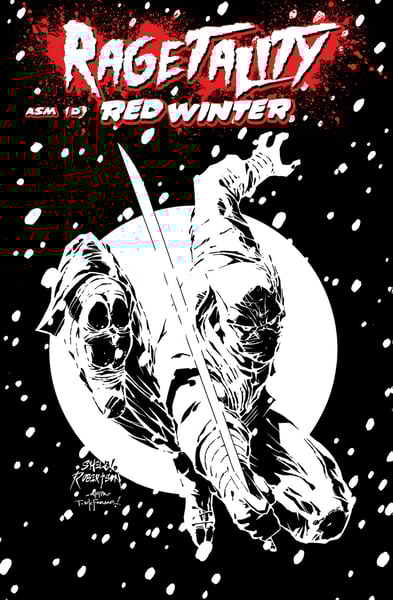 Image of RAGETALITY RED WINTER NINJA FOIL ASM 300 HOMAGE COVER