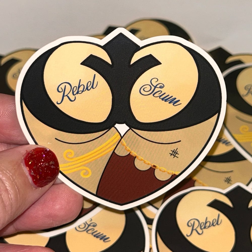 Image of Rebel Scum (Star Wars) Booty Heart Vinyl Sticker