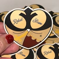 Image 1 of Rebel Scum (Star Wars) Booty Heart Vinyl Sticker