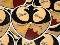 Image 2 of Rebel Scum (Star Wars) Booty Heart Vinyl Sticker