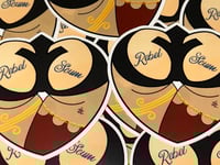 Image 3 of Rebel Scum (Star Wars) Booty Heart Vinyl Sticker