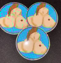 Image 1 of Rearview Glitter Booty Vinyl Sticker