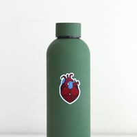 Image 2 of But What about Love? - Anatomical Booty Heart Vinyl Sticker