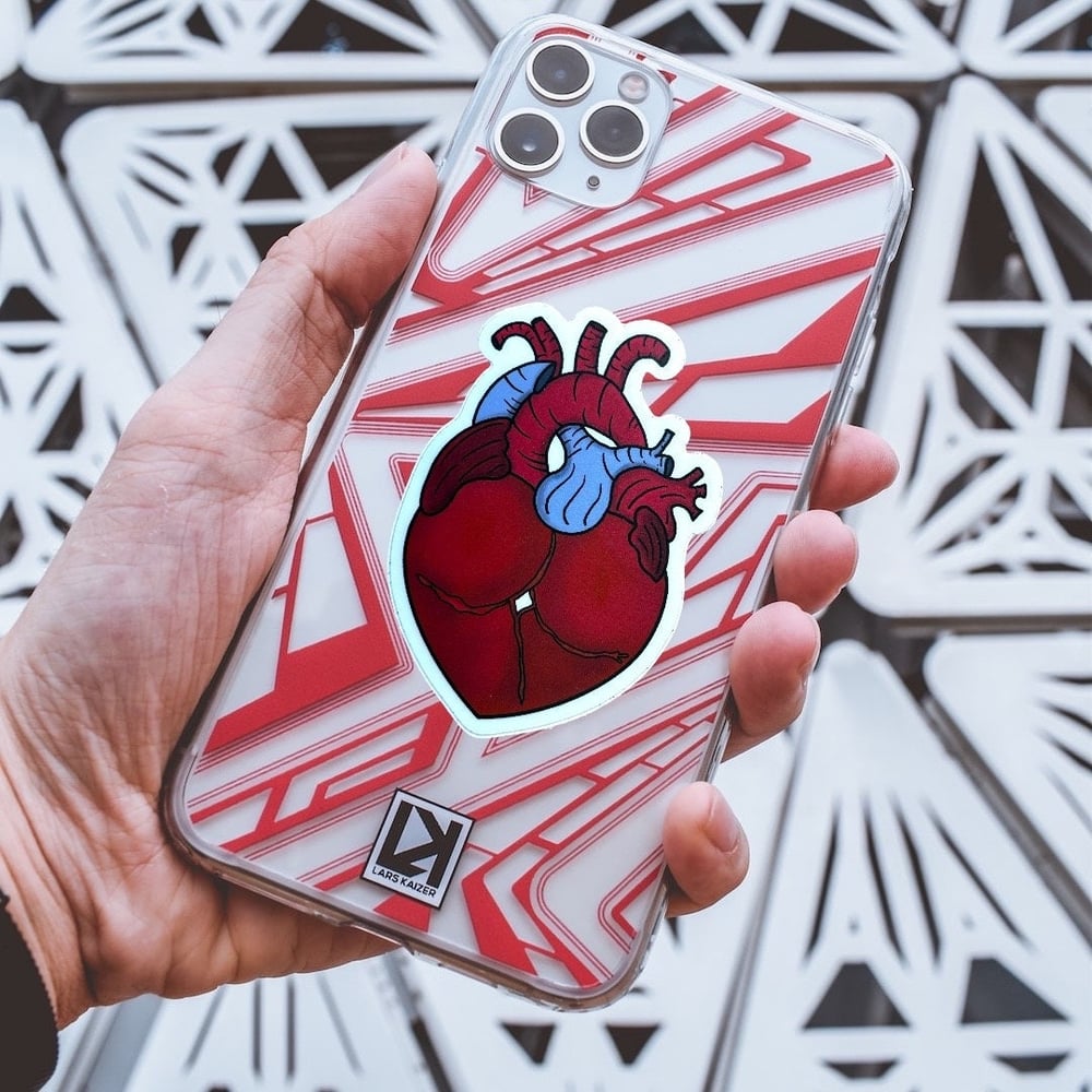 Image of But What about Love? - Anatomical Booty Heart Vinyl Sticker