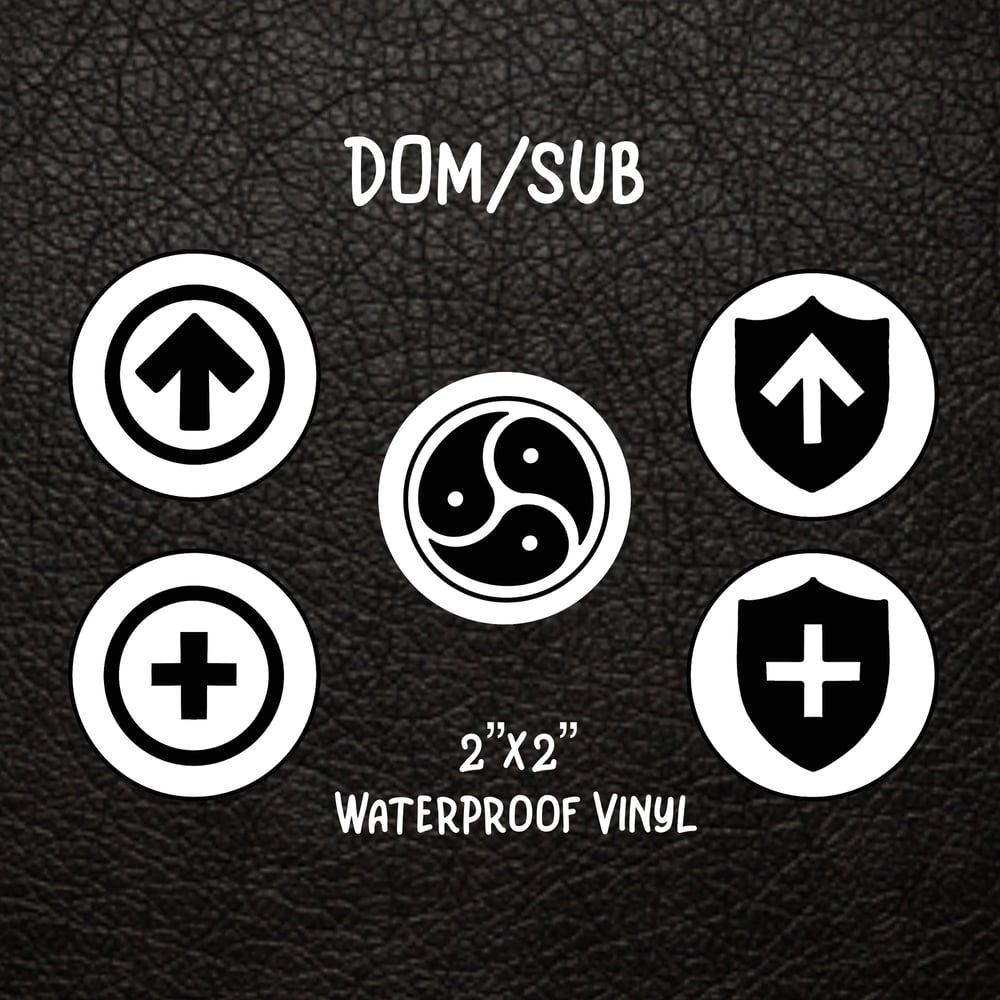 Image of Undercover BDSM Vinyl Stickers