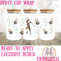 Exclusive Tim Burton Movie 9 UVDTF cup wrap 