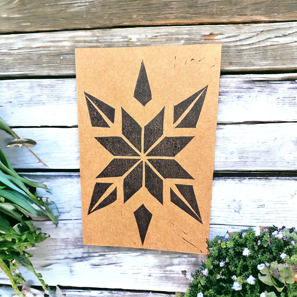 Image of Fair Isle-sicle - Holly-Daze Block Print Greeting Cards, Blank