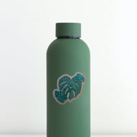 Image 2 of Monstera Booty Heart Kraft Paper Sticker