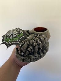 Image 4 of TERROR-ANTULA BIRD EATER BOWL 32 oz Tiki Mug Silver Scream Edition (Ed of 50)