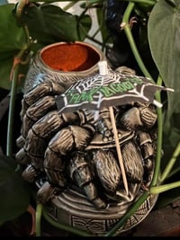 Image 2 of TERROR-ANTULA BIRD EATER BOWL 32 oz Tiki Mug Silver Scream Edition (Ed of 50)