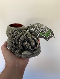 Image 5 of TERROR-ANTULA BIRD EATER BOWL 32 oz Tiki Mug Silver Scream Edition (Ed of 50)