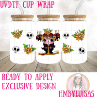 Exclusive “La Muerte “ Book of life Movie UVDTF cup wrap 