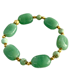 LAST ONE - Gold Czech Bead & Turquoise Bracelet Image 2