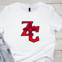 Image 1 of Red/Navy ZC Logo Tee