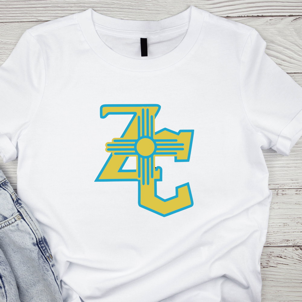 Image of BabyBlue/Yellow ZC Logo  Tee