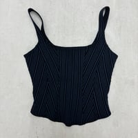Image 1 of striped corset style top 
