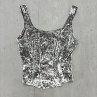 Image 1 of crushed velvet bustier top