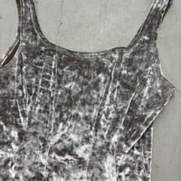 Image 2 of crushed velvet bustier top