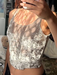 Image 4 of crushed velvet bustier top
