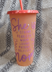 Image 1 of Color Changing Tumbler | She is Mom