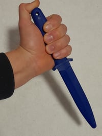 Image 7 of SET -  Polypropylene Training Axe and  Safe Dummy Knife for Martial Arts Blue PP
