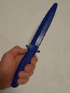 SET -  Polypropylene Training Axe and  Safe Dummy Knife for Martial Arts Blue PP