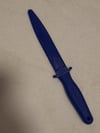SET -  Polypropylene Training Axe and  Safe Dummy Knife for Martial Arts Blue PP