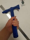 SET -  Polypropylene Training Axe and  Safe Dummy Knife for Martial Arts Blue PP