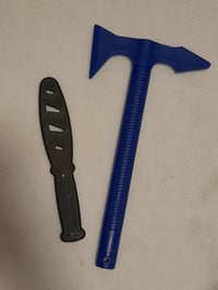 Image 1 of SET -  Polypropylene Training Axe and Safe Dummy Sparring Knife for Martial Arts 