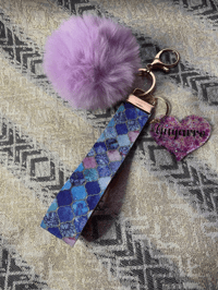 Image 1 of Wrislet Keychain Pom Pom and Keychain