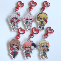 Image 1 of Red Bouquet Keychains