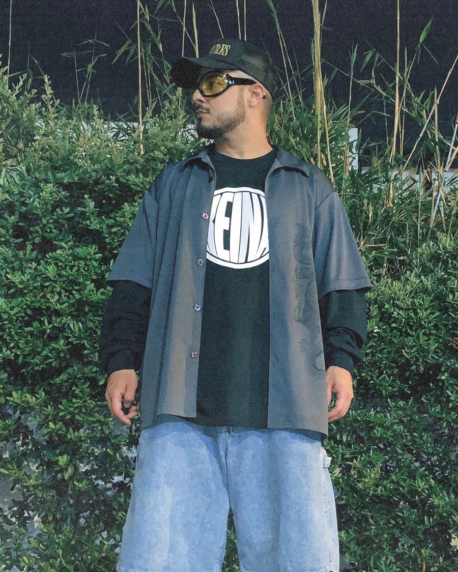 Image of REINA LOGO TEE BLACK