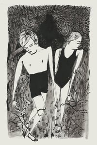 Image 1 of PRINT- mid-afternoon in the garden of good and evil