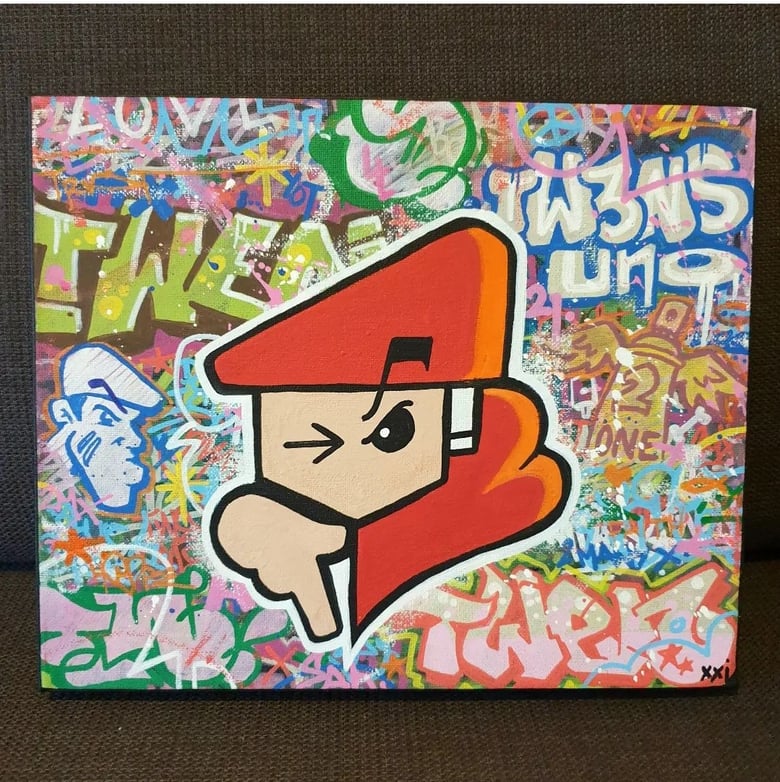 Image of Twen twens by mikey xxi original painting 