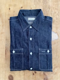 Image 1 of WAREHOUSE & CO DUCK DIGGER DENIM WORKWEAR SHIRT