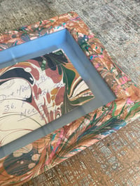 Image 9 of Hand marbled wood box frame and antique envelope - No. 5 of 5 