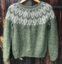 Image 4 of Arboreal - Icelandic wool sweater - Celery green - Ready to ship