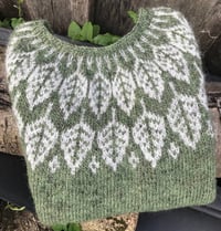 Image 3 of Arboreal - Icelandic wool sweater - Celery green - Ready to ship