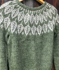 Image 1 of Arboreal - Icelandic wool sweater - Celery green - Ready to ship