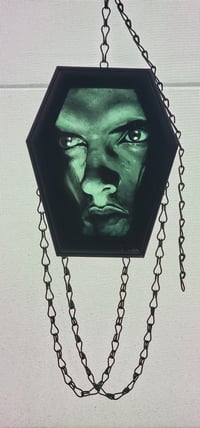 Image 1 of Peter Steele stained glass portrait