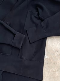 Image 5 of CAMBER CROSS-KNIT BLACK HOODIE