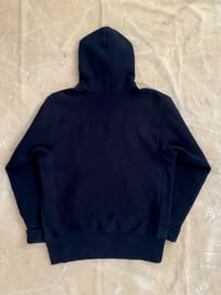 Image 4 of CAMBER CROSS-KNIT BLACK HOODIE